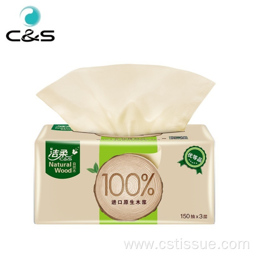 Natural Quality 3 Ply Soft Facial Tissue